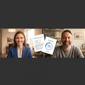 Friendly consultant on a video call with a fundraiser organizer, screen showing strategy document and goal chart